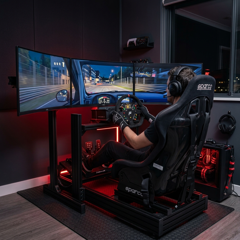 Racing Wheel Cockpit setup